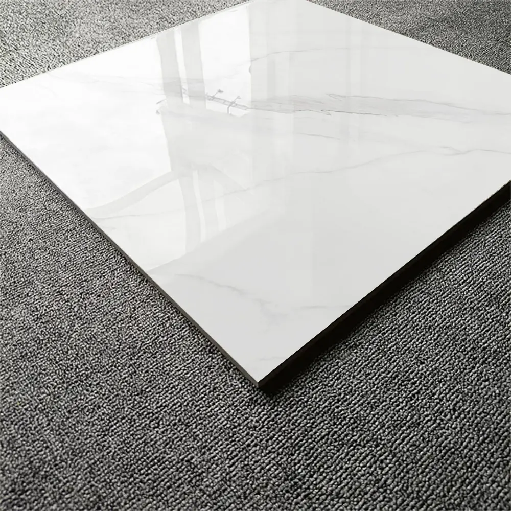 Stone-Look Polished Porcelain Floor Tile 600x600mm