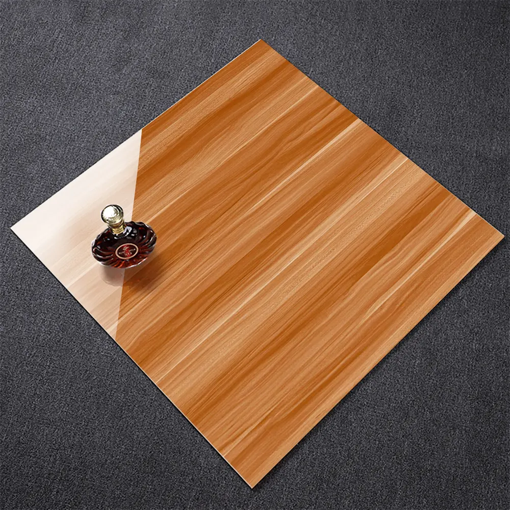 Wood-Look Polished Porcelain Floor Tile 600x600mm