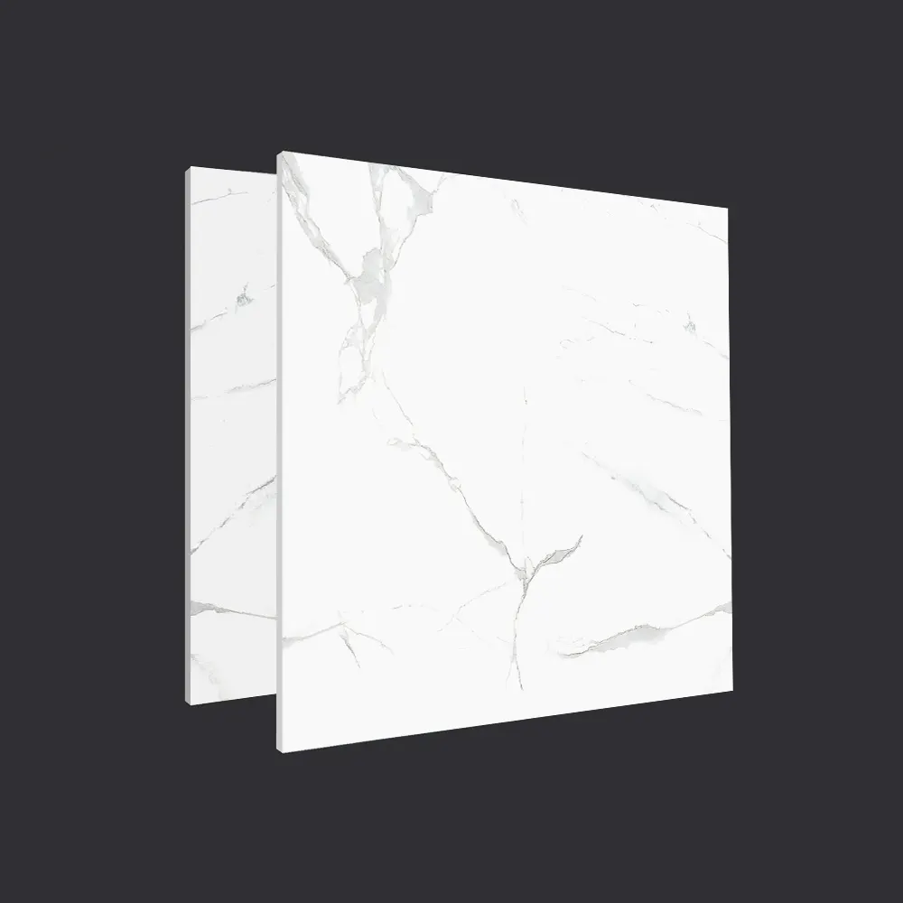 Stone-Look Polished Porcelain Floor Tile 600x600mm