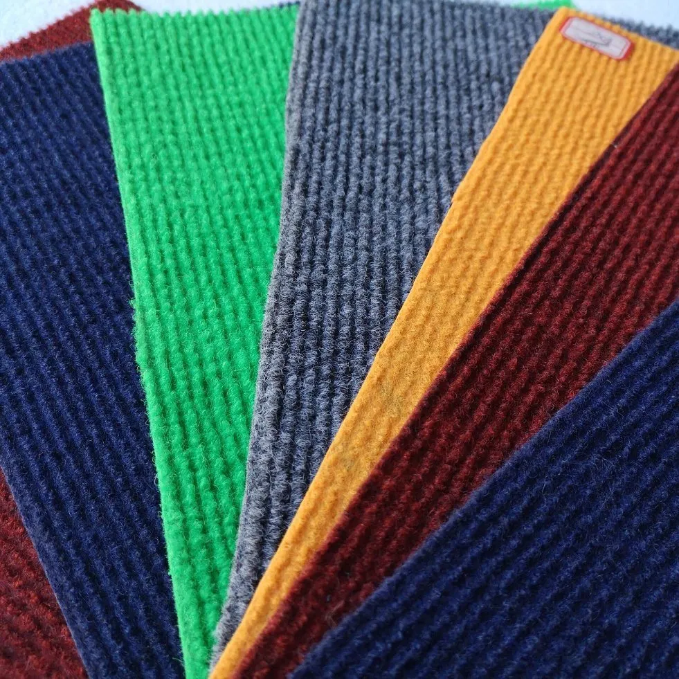 Ribbed Polyester Floor Carpet With Latex Backing