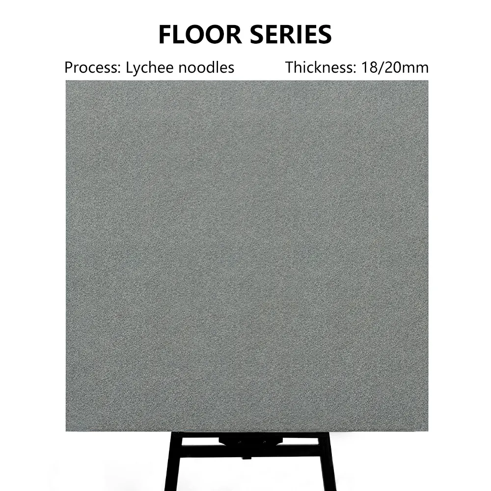 Non-Slip Stone-Look Porcelain Outdoor Tile 600x600x20mm