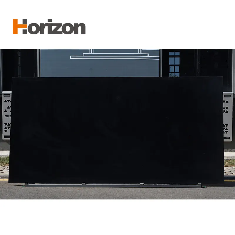 Black Matte Engineered Quartz Slab 3200x1600mm