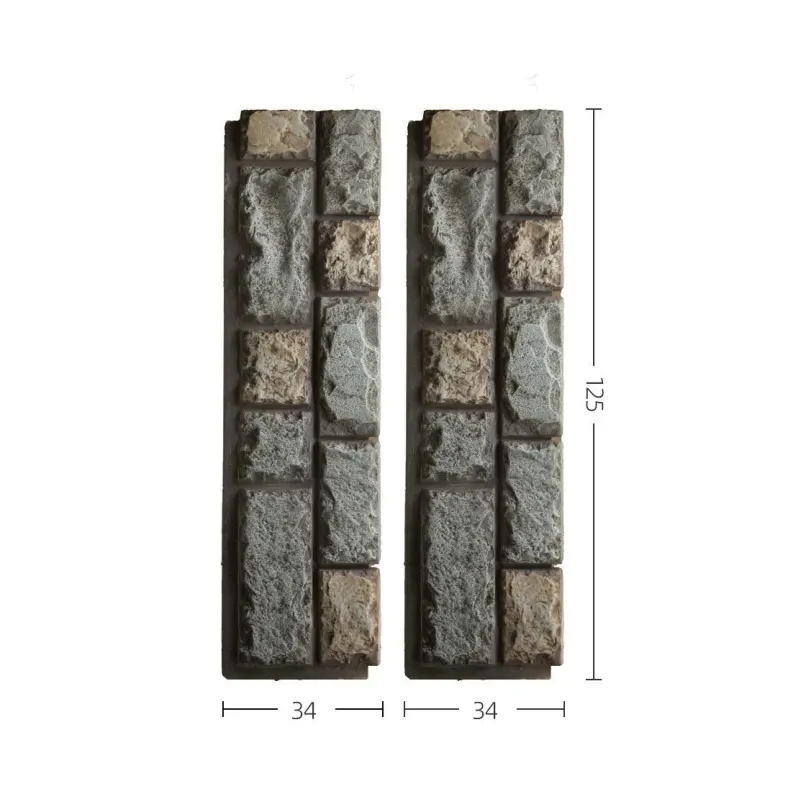 PU Stone-Look Wall Panel For Interior And Exterior Wall Cladding