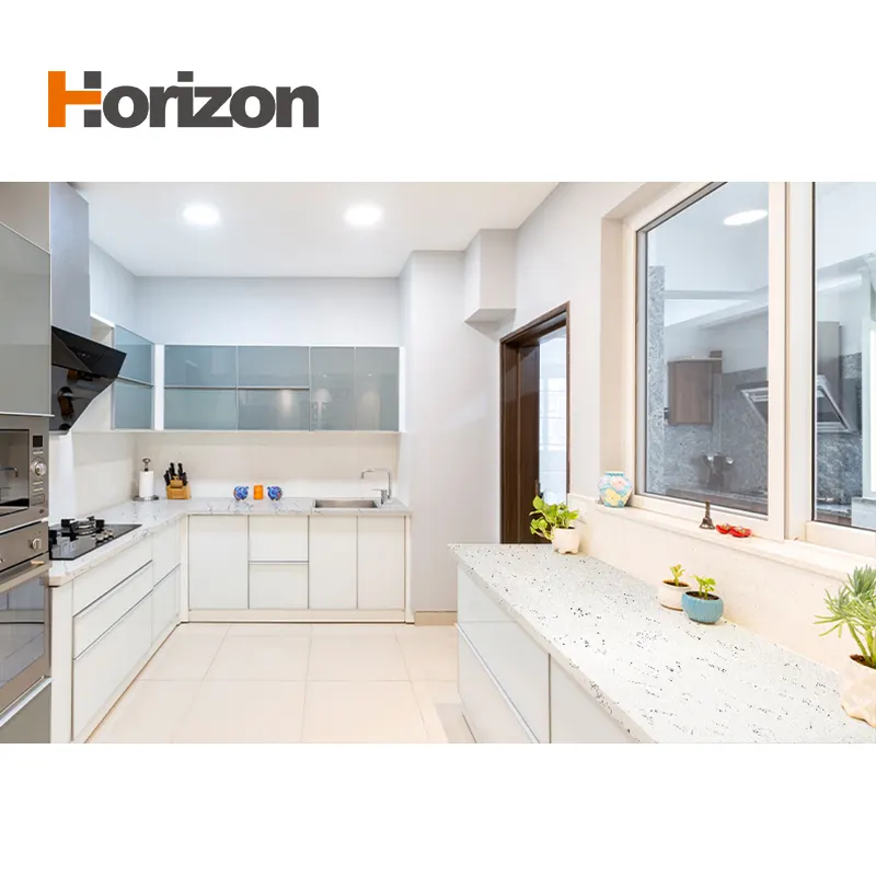 White Polished Engineered Quartz Slab 3200x1600mm