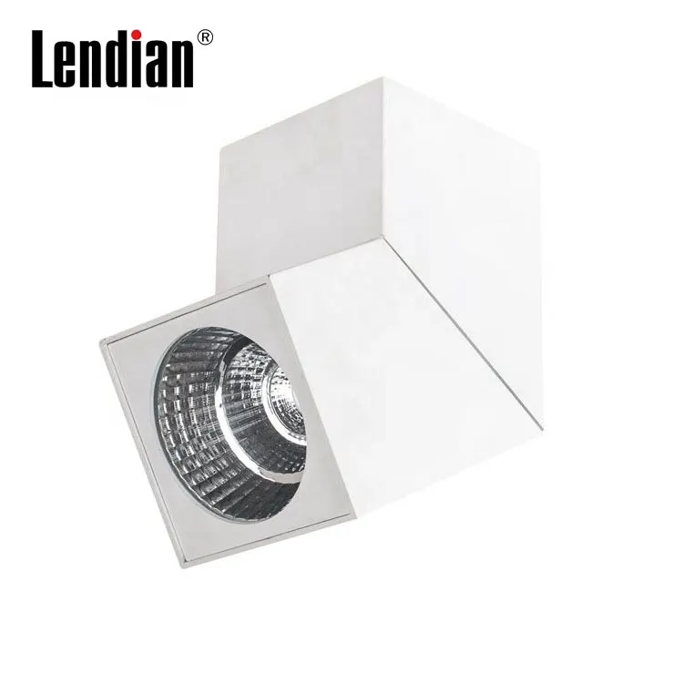 Adjustable Surface-Mounted Round LED Downlight Black/White 10-18W
