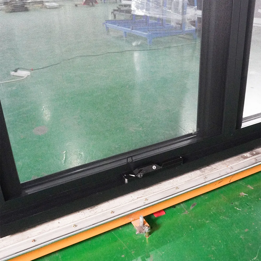 Aluminum Casement Window With Double Tempered Glazing