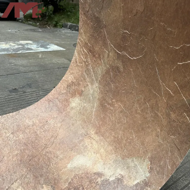 Travertine Brown Flexible Stone Veneer Wall Panel 600x1200mm