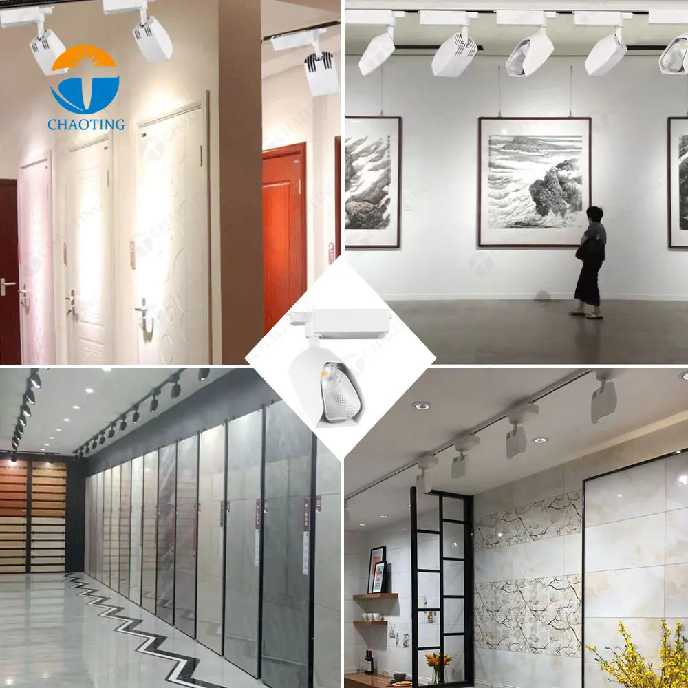 Recessed Aluminum COB LED Track Spotlight 3000K/4000K/6000K
