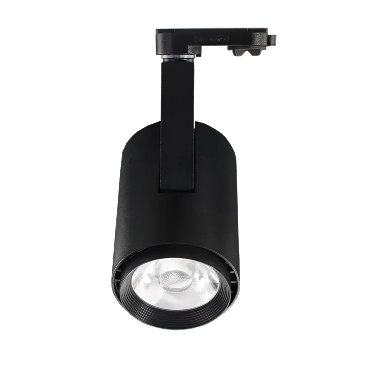 Dimmable Aluminum COB LED Track Spotlight 15-35W 85-265V For 2/3/4-Wire Track IP20