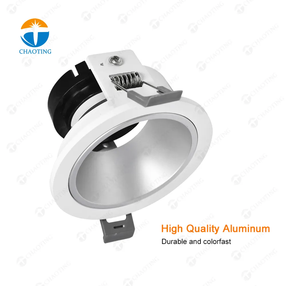 Aluminum Downlight Housing Black/White/Gold MR16/GU10