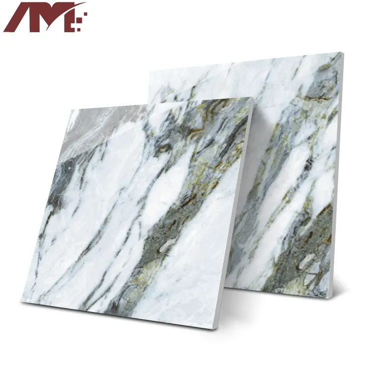 Stone-Look Polished Porcelain Floor Tile 600x600mm