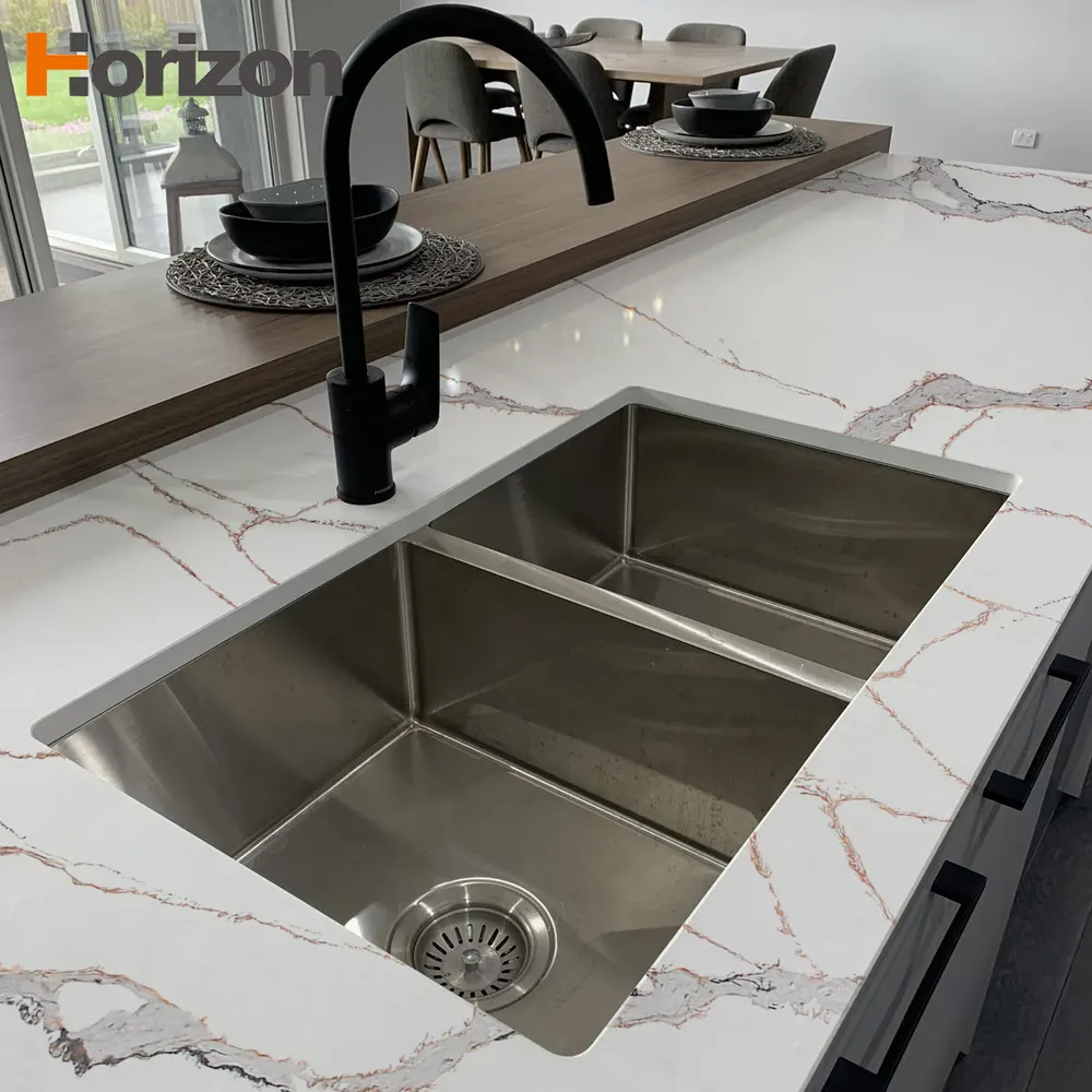 Calacatta Engineered Quartz Slab 3200x1600mm
