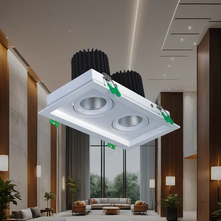 Anti-Glare Adjustable Trimless Recessed LED Downlight 6/9W
