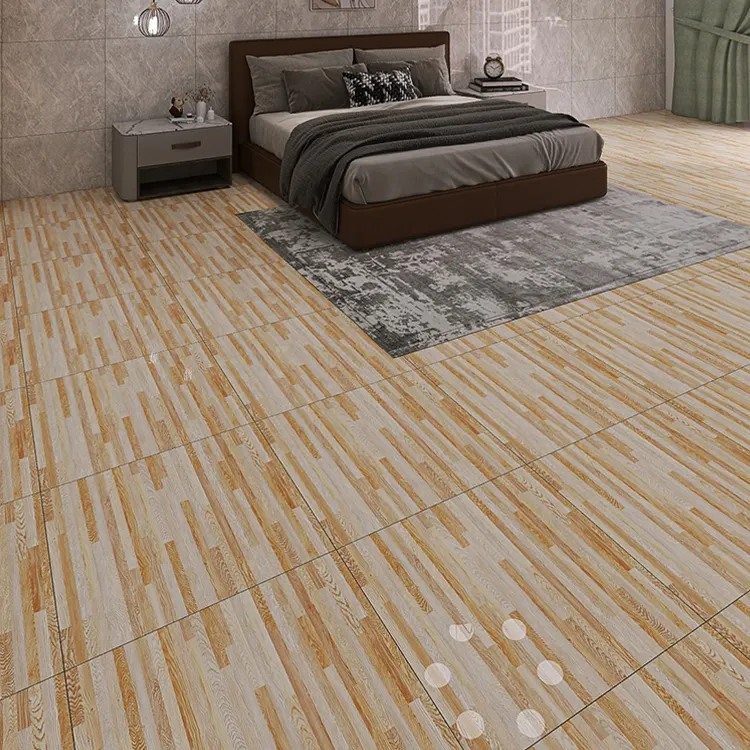 Wood-Look Porcelain Floor Tile 600x600mm