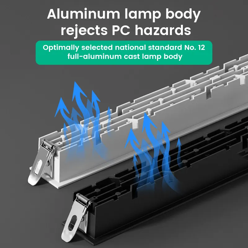 Surface-Mounted Aluminum LED Downlight Black/White 10-30W