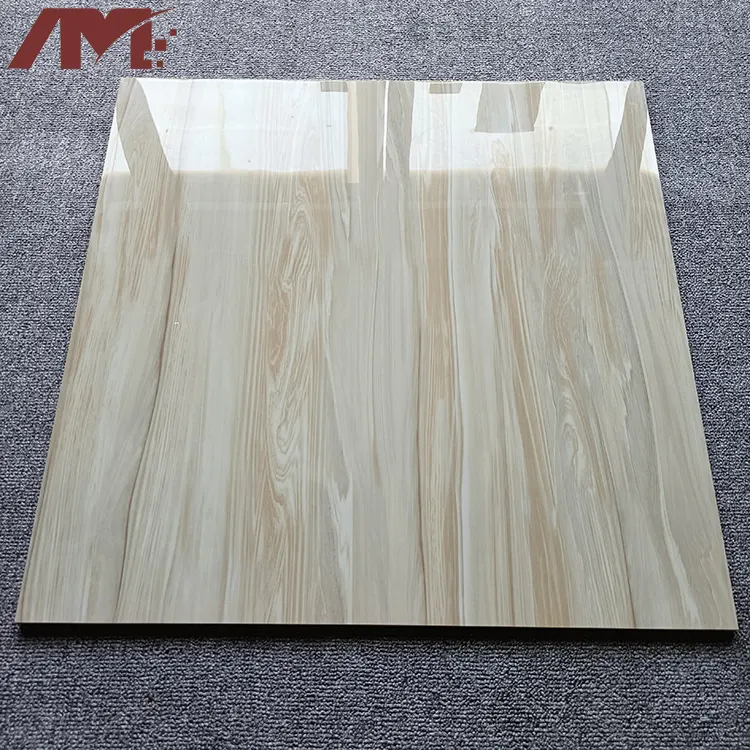 Wood-Look Polished Porcelain Floor Tile 600x600mm