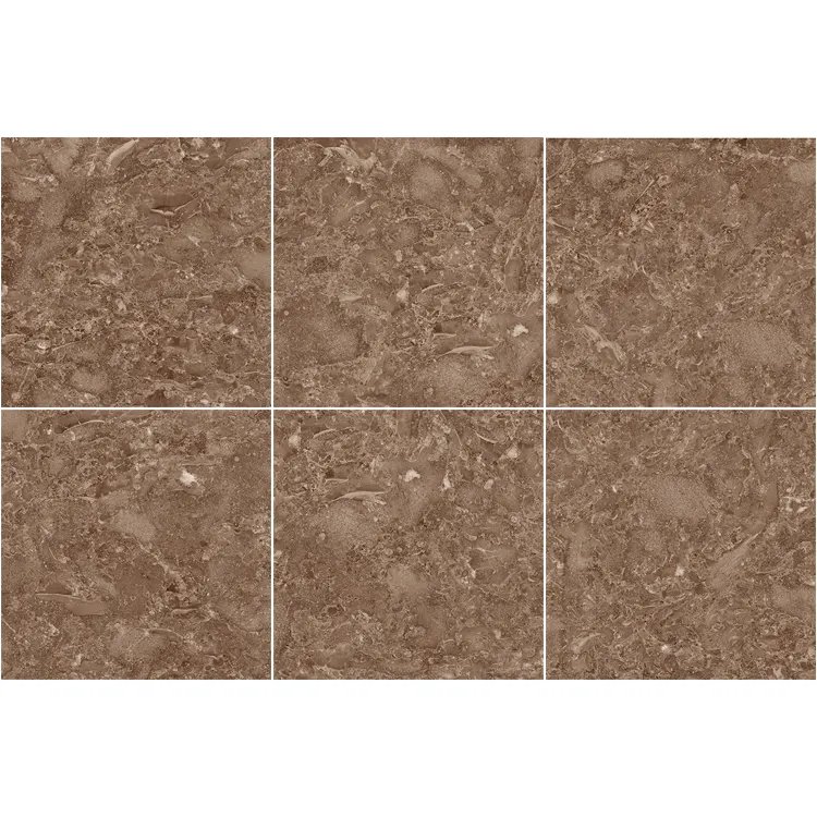 Marble-Look Glossy Porcelain Floor Tile 600x600mm