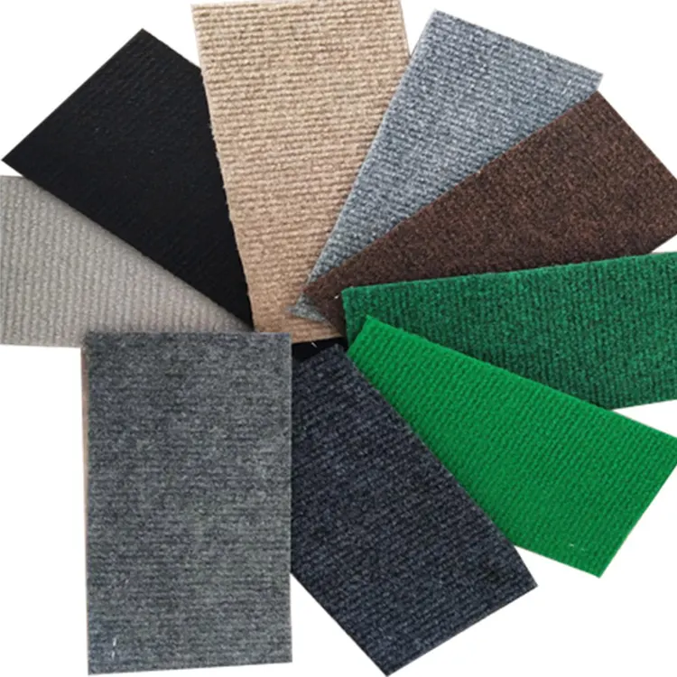 Nonwoven Needle-Punched Ribbed Polyester Carpet Roll 2-6mm Thick