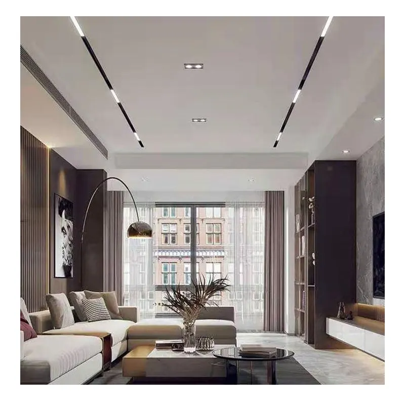 Recessed Aluminum Magnetic LED Track Spotlight 7-27W 220V