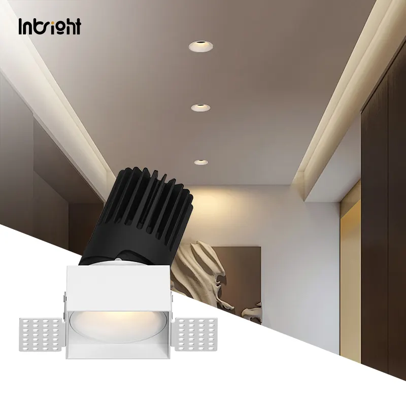 Square Trimless Dimmable LED Downlight 10-28W