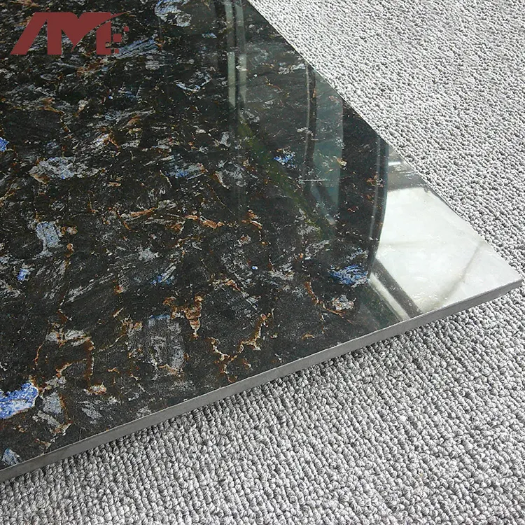 Stone-Look Glossy Porcelain Floor Tile 600x600mm