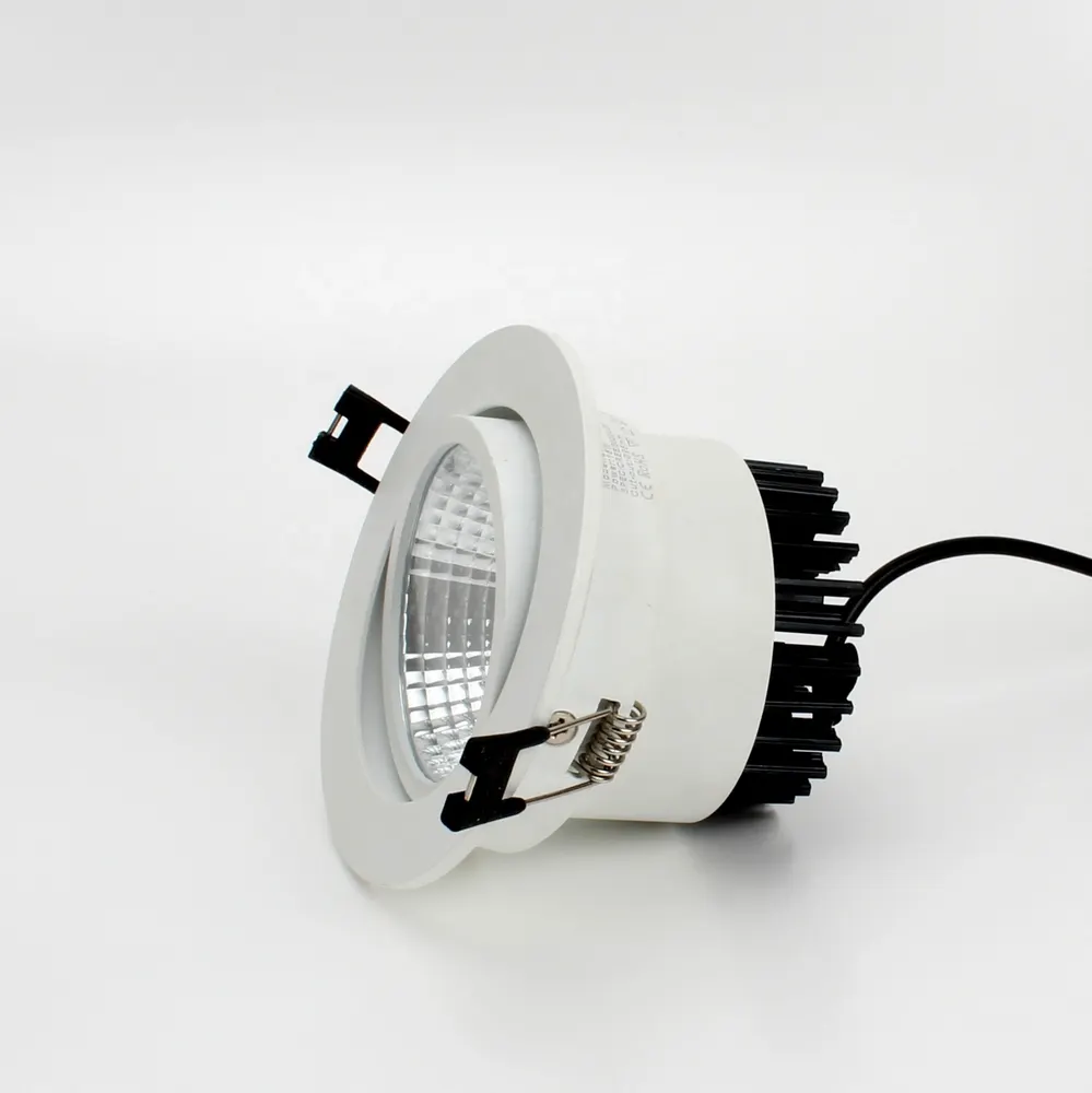 Anti-Glare Recessed Aluminum LED Downlight 12W 80mm