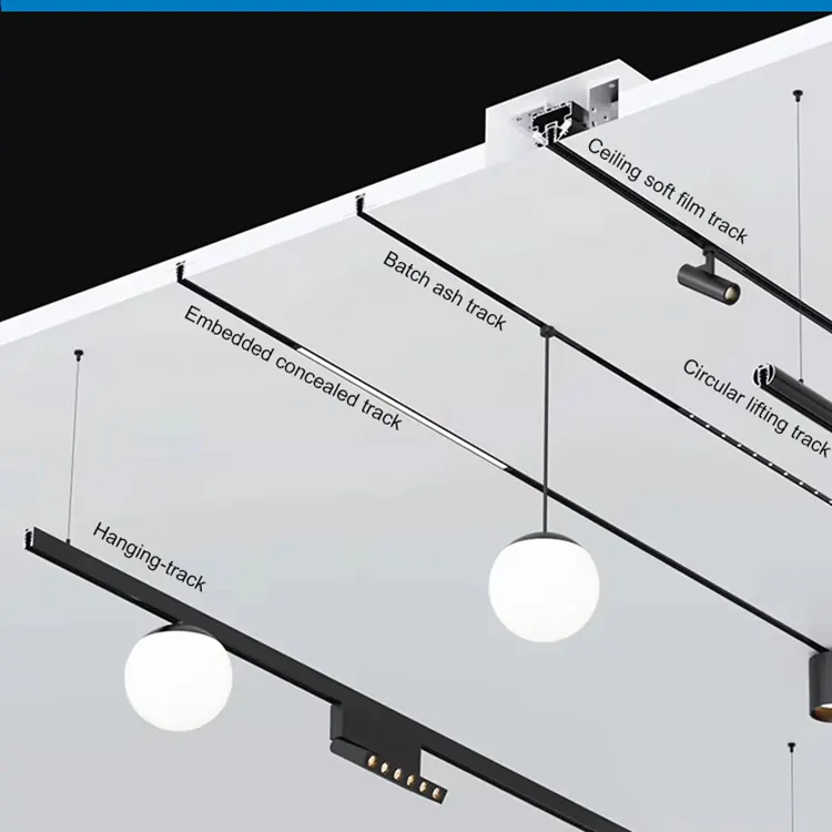Tuya Zigbee Aluminum Magnetic LED Track Spotlight 3-30W
