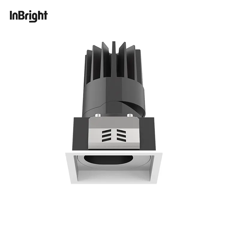 Adjustable Dimmable Recessed Square COB LED Downlight 8-25W IP65
