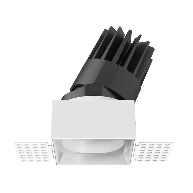 Trimless Dimmable Recessed Square COB LED Downlight 8-25W IP65