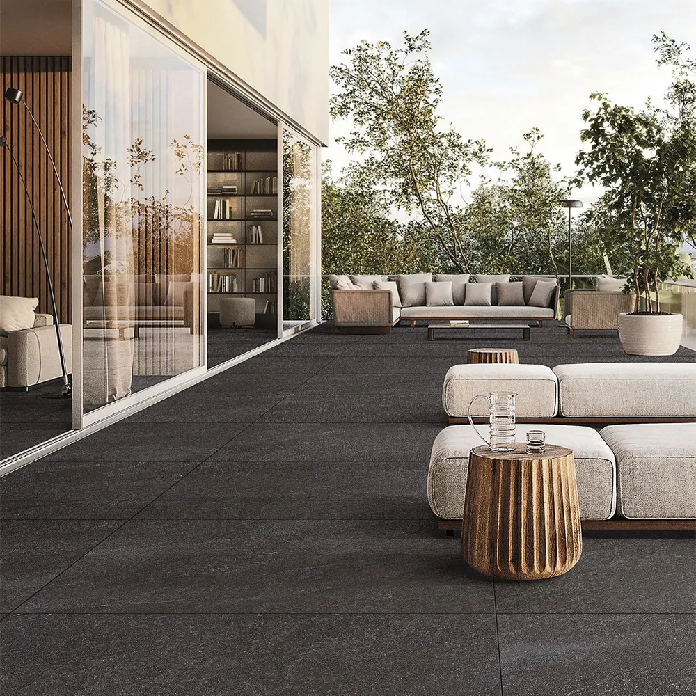 Non-Slip Stone-Look Matte Ceramic Floor Tile 600x600mm/60x60cm