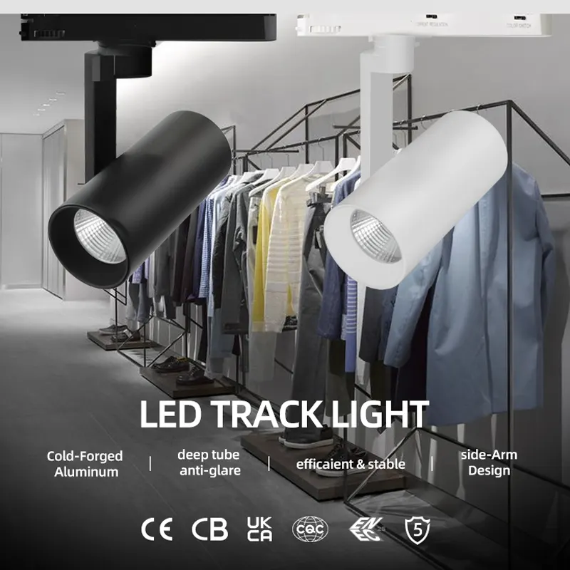 Aluminum LED Track Spotlight 18-36W 3CCT Selectable