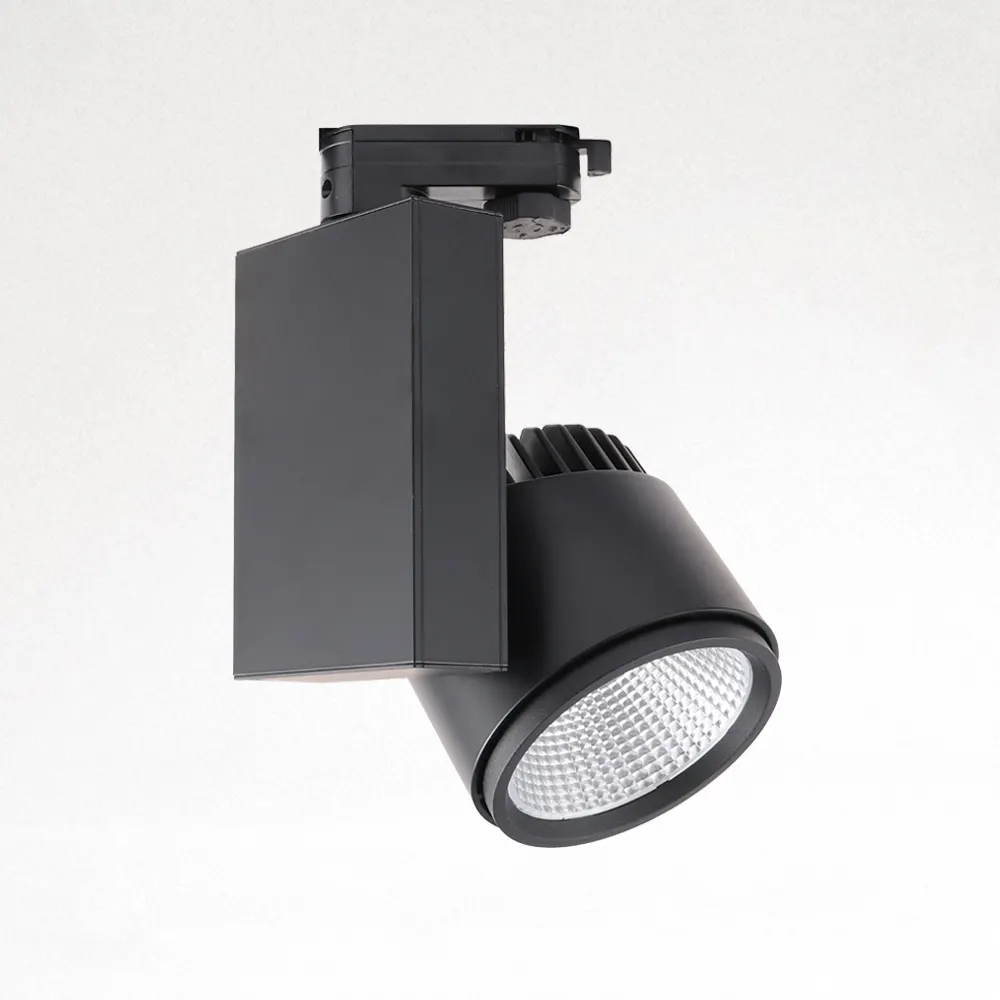 Dimmable Aluminum LED Track Spotlight 20-50W For 4-Wire Track
