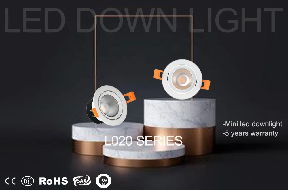 Anti-Glare Rotatable Round COB LED Downlight 5-12W