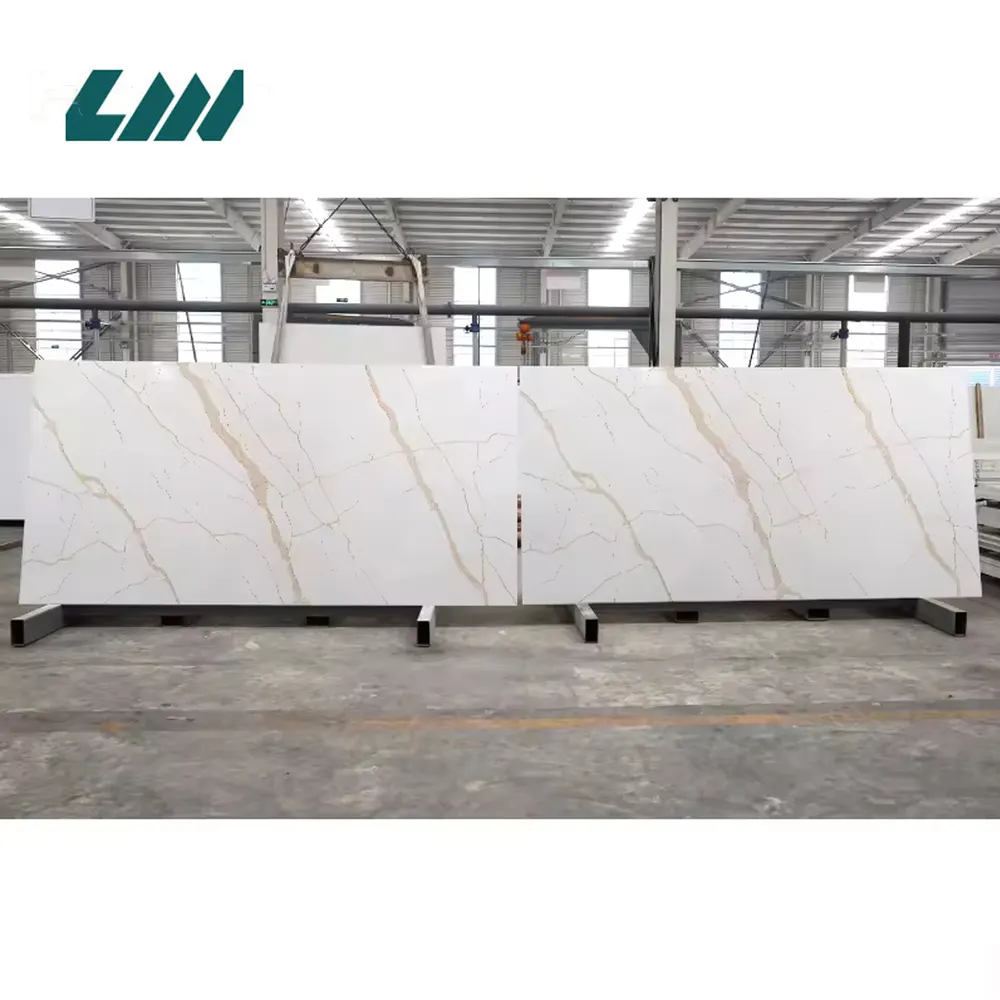 Calacatta Engineered Quartz Slab 3200x1600mm