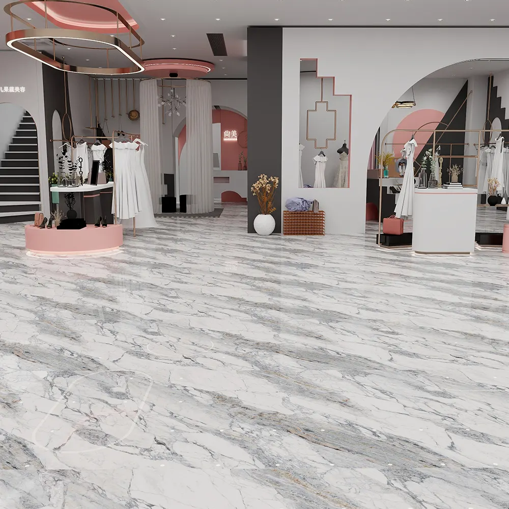Marble-Look Polished Sintered Stone Slab 600x1200mm