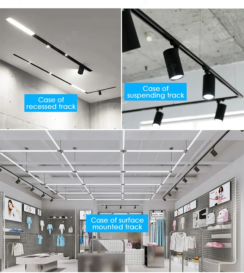 Aluminum LED Track Lighting System