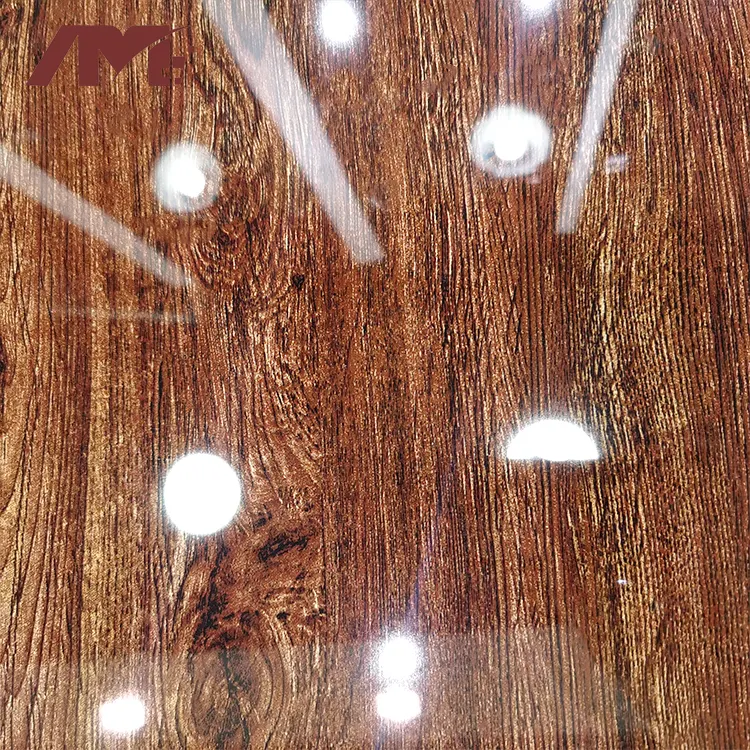 Wood-Look Brown Glazed Porcelain Floor Tile 600x600mm