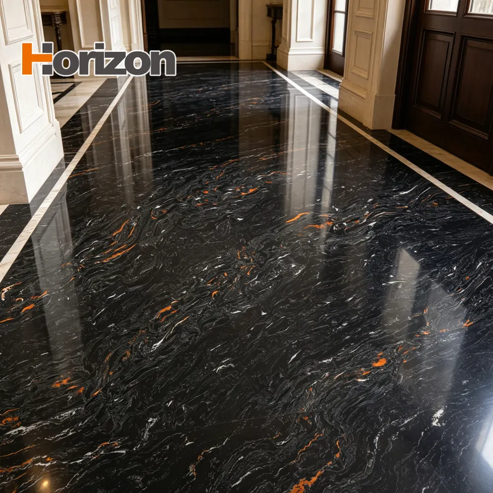 Black Engineered Quartz Slab 3200x1600mm