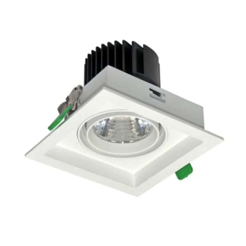 Adjustable Recessed Square LED Grille Spotlight