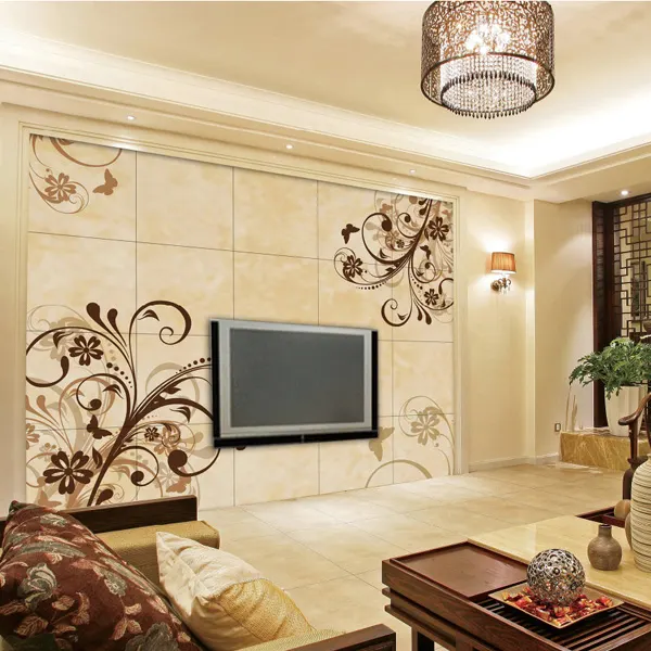 Floral-Pattern Ceramic Wall Tile 600x600mm product sample