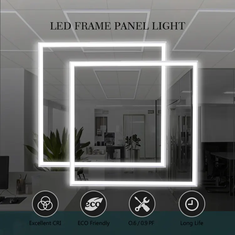 Slim Recessed Aluminum LED Panel Light 600x1200mm 60W