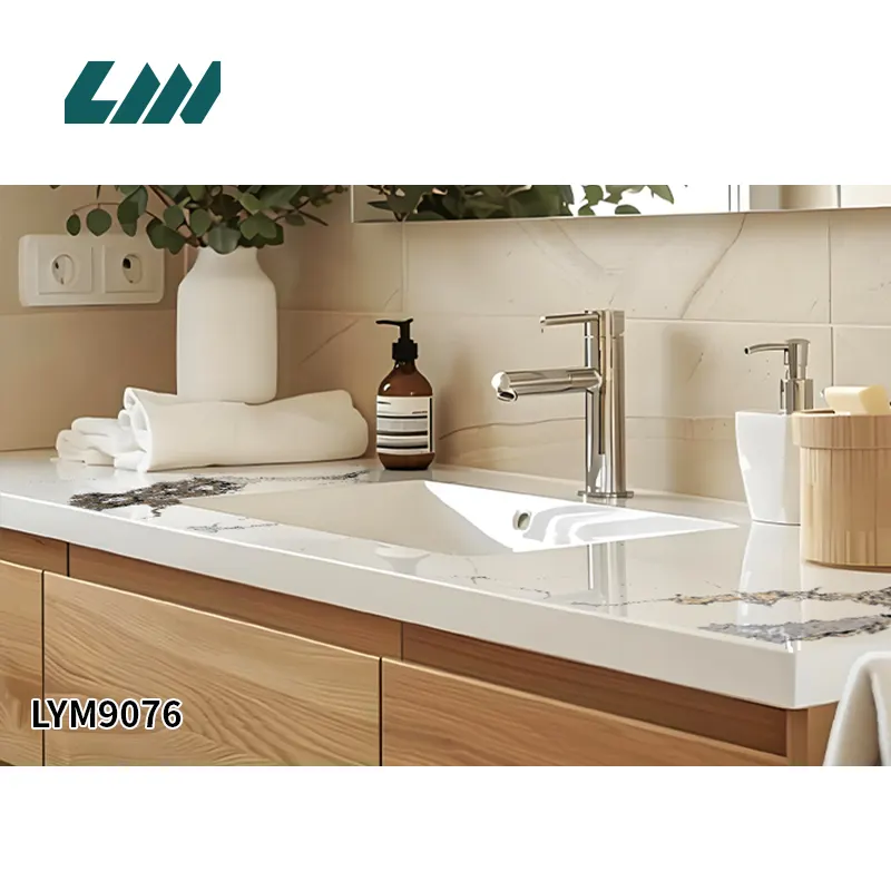 Jade-Look Polished Engineered Quartz Slab 3200x1600mm