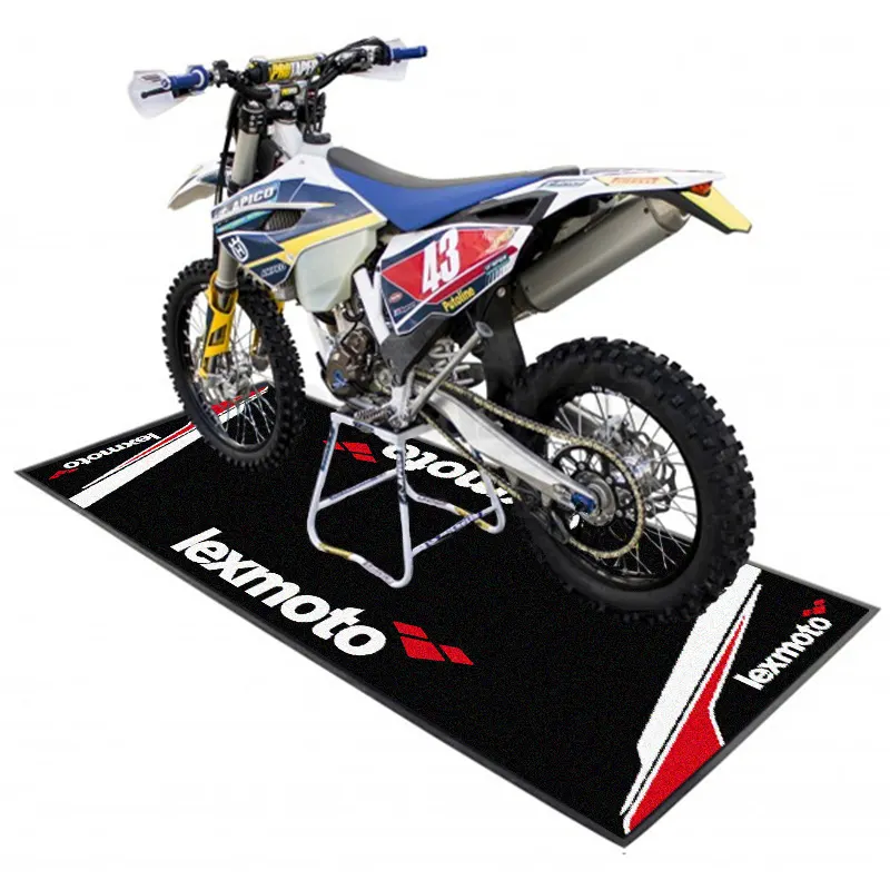 Custom Logo Rubber-Backed Garage Floor Mat 3-7mm Thick product sample