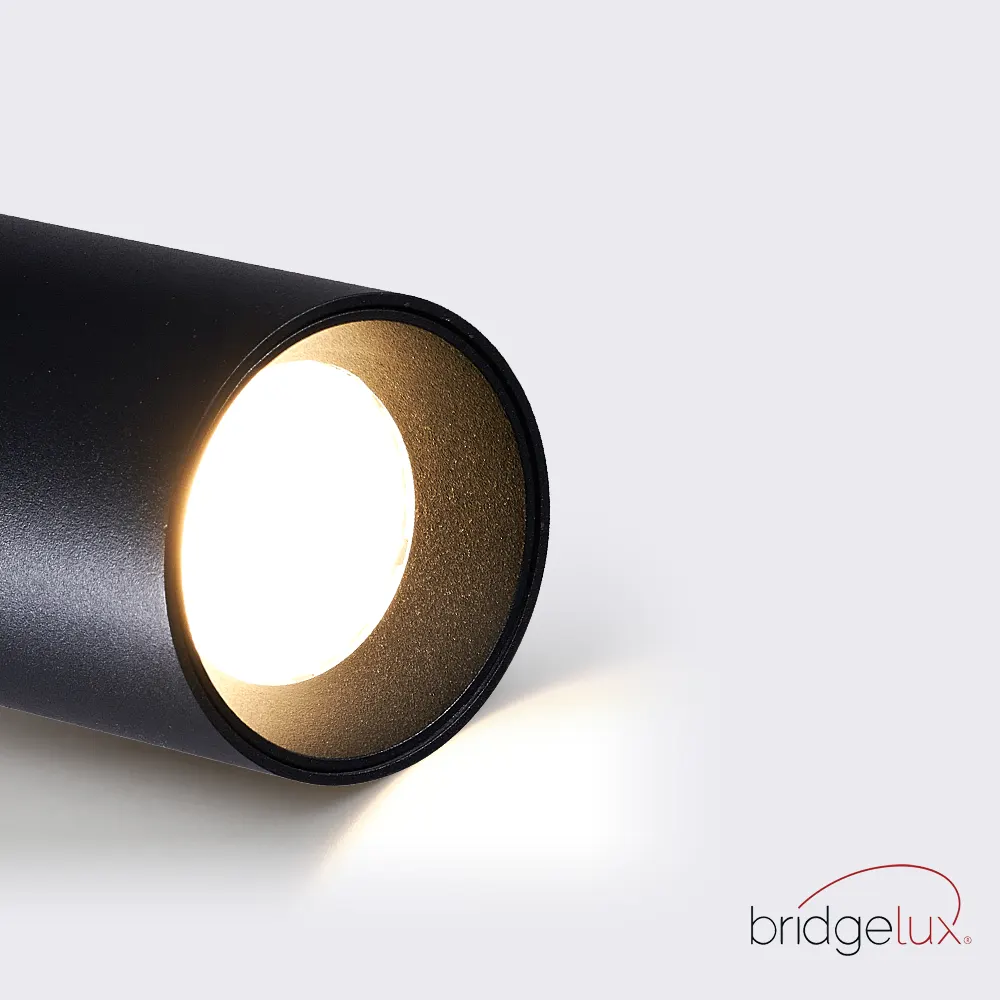 Anti-Glare Aluminum COB LED Track Spotlight Black/White 15-30W