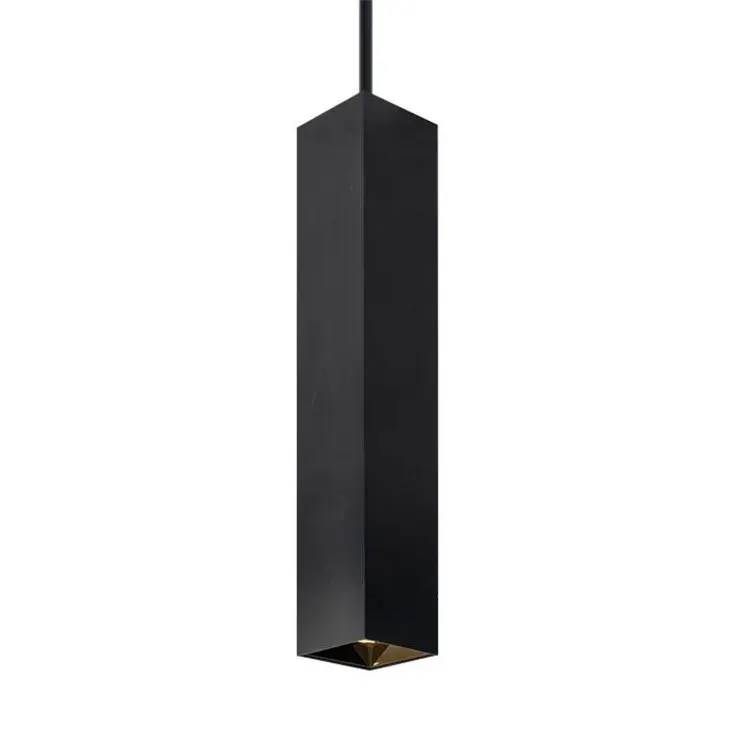 Anti-Glare Aluminum Pendant Light 75x105 Black 8-29W