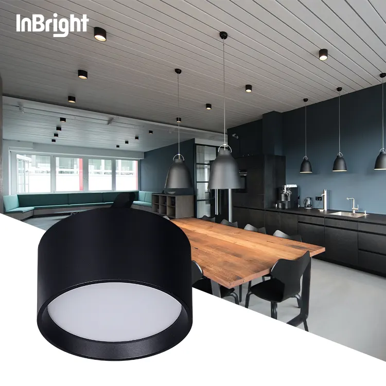Anti-Glare Dimmable Surface-Mounted LED Downlight Black/White 9-18W 3500K product sample