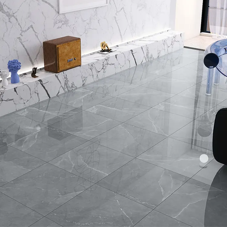 Stone-Look Glazed Porcelain Floor Tile 60x60cm