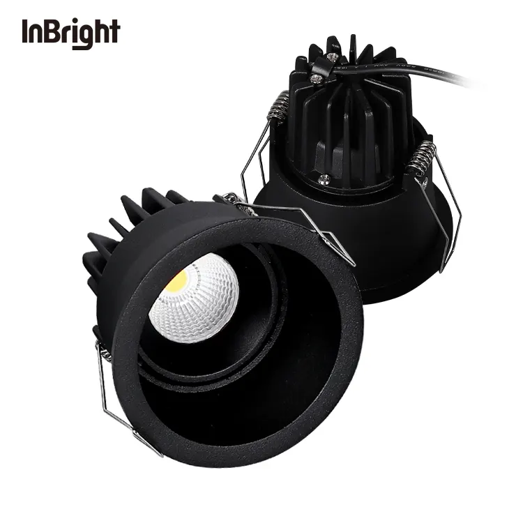 Anti-Glare Adjustable Dimmable Recessed COB LED Downlight 8W IP65