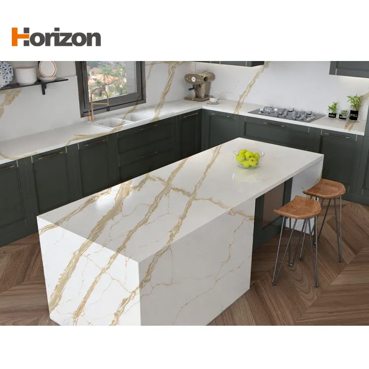 Calacatta Engineered Quartz Slab 3200x1600mm