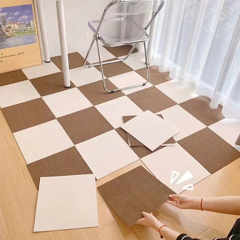 Self-Adhesive Polyester Carpet Tile 30x30cm with Latex Backing